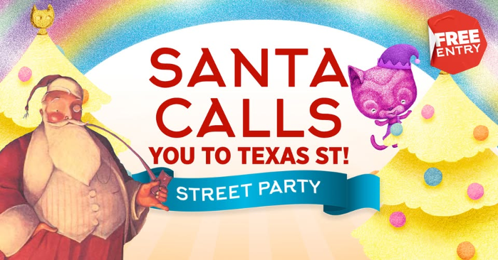 Santa Calls You to Texas St. Street Party