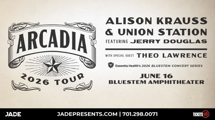 Alison Krauss & Union Station ft. Jerry Douglas w/ Theo Lawrence - Part of Essentia's Concert Series
