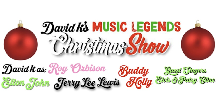 David K's POST Christmas/PRE New Year's MUSIC LEGENDS Show! Sat