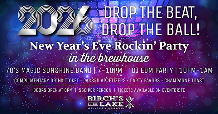 New Year's Eve Rockin' Party in the Brewhouse!