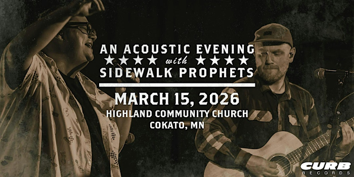 An Acoustic Evening With Sidewalk Prophets-Spring 2026-Cokato, MN