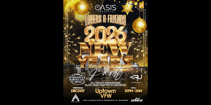 Oasis Presents LOVERS & FRIENDS 2026 New Year's Party