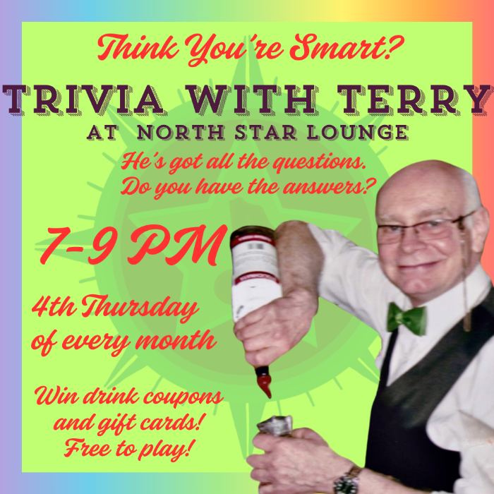 LGBTQ Night: TRIVIA with Terry mcclymonds
