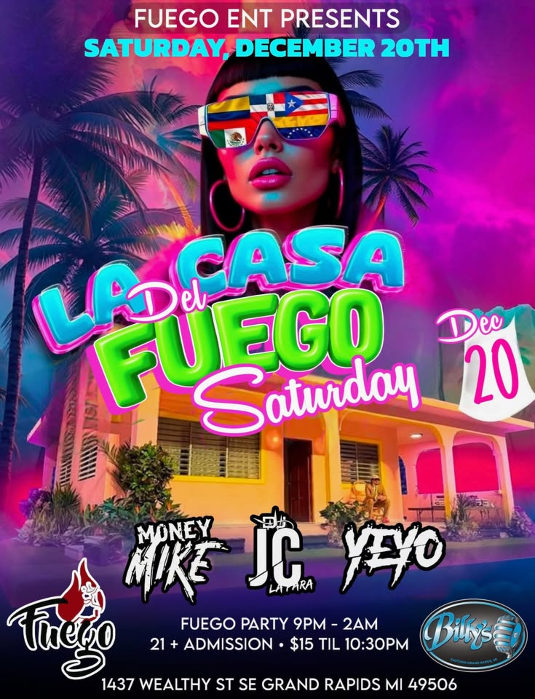 La Casa Del Fuego Saturday