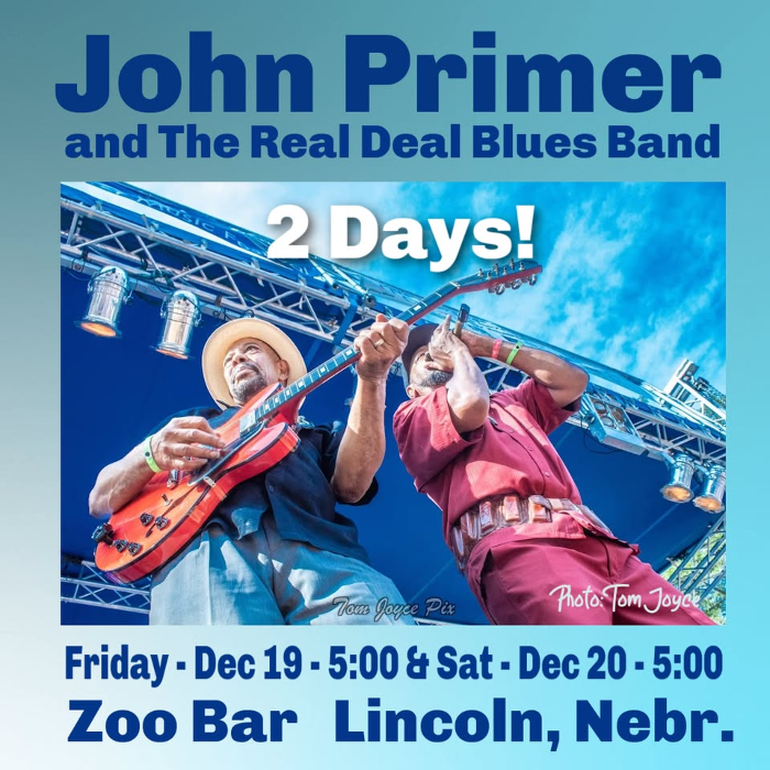 Saturday - John Primer and The Real Deal Blues Band