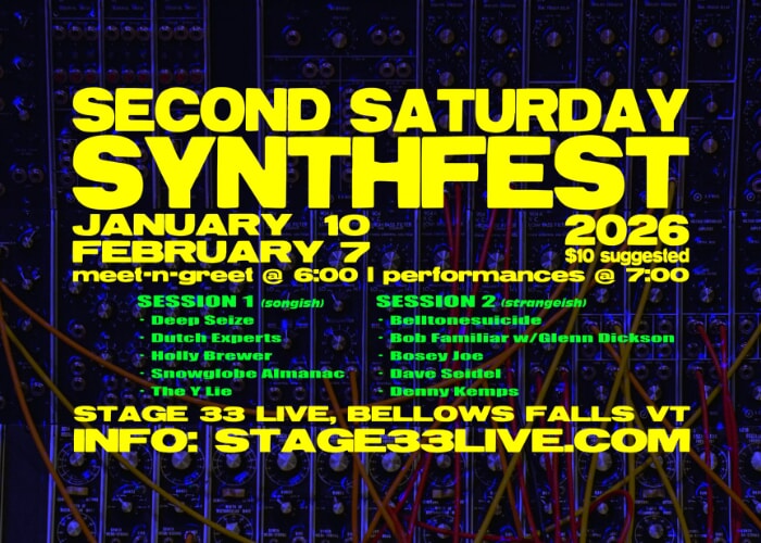 Second-Saturday Synthfests at Stage 33 Live