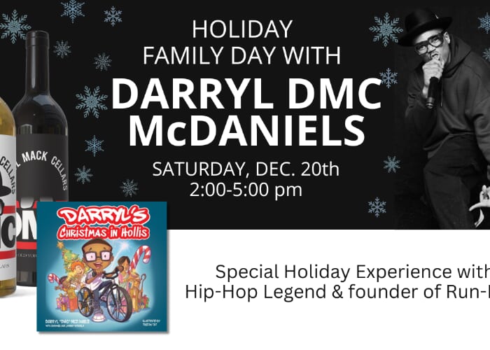 Holiday Family Day with Darryl "DMC" McDaniels at Old York Cellars Winery