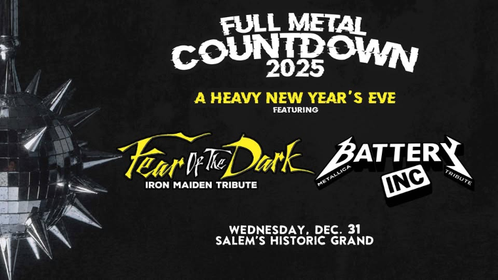 Full Metal Countdown: NYE w/ Iron Maiden and Metallica tributes at Salem's Historic Grand Theater