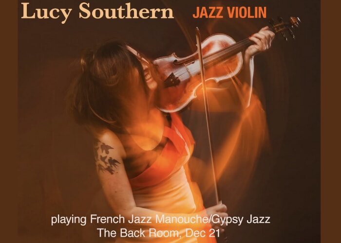 Gypsy Jazz - Lucy Southern on violin Sam Rudin on piano