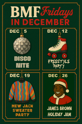 DJ BMF presents New Jack Sweater Party - All late 80s & 90s New Jack Swing, Hip Hop & Soul all night!