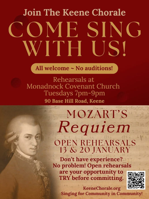 The Keene Chorale Spring 2026 Open Rehearsals