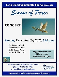 Long Island Community Chorus Holiday Season of Peace Concert