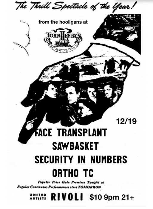 Face Transplant x SawBasket x Security In Numbers x Ortho TC