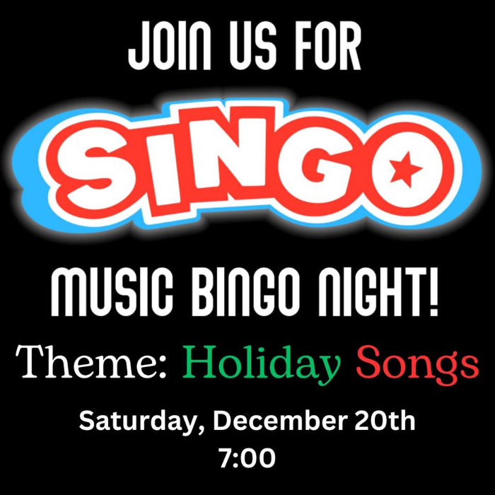 Singo - Music Bingo Night: Holiday Songs!