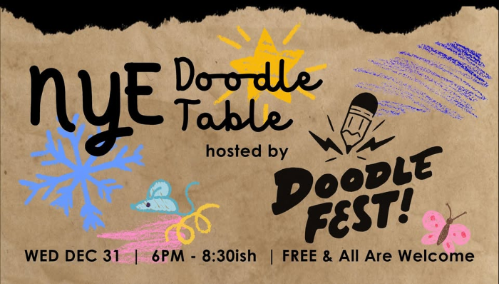 NYE Doodle Table hosted by Doodlefest | FREE!