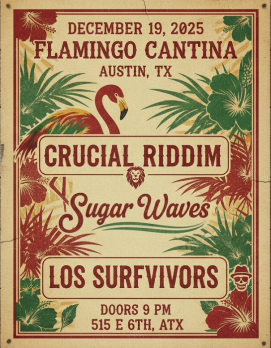 Crucial Riddim + Sugar Waves + Los Surfvivors