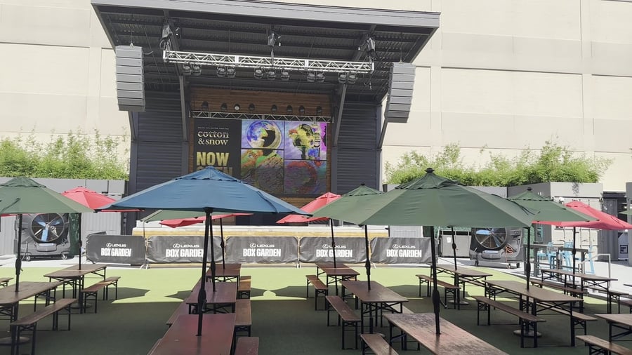 The Lexus Box Garden at Legacy Hall