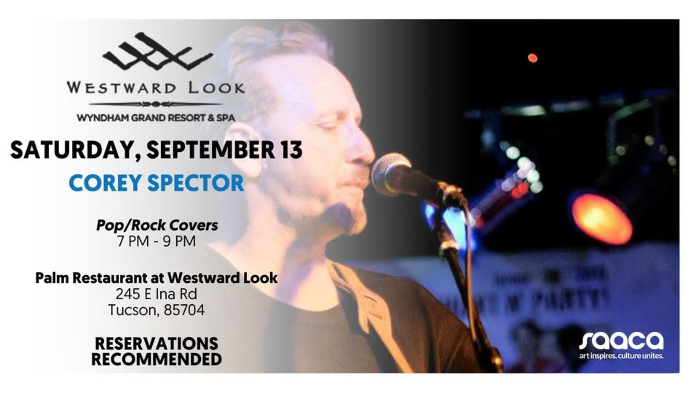 Corey Spector: CHRISTMAS SATURDAY!! at The Historic WESTWARD LOOK RESORT - The Palm's Restaurant