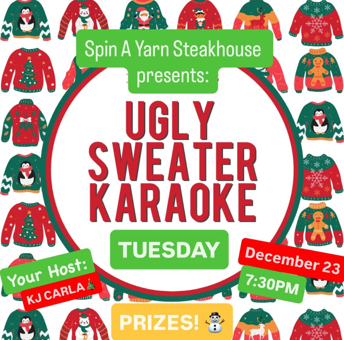 KARAOKE NIGHT ~ Ugly Sweater Christmas Party Edition ⛄️