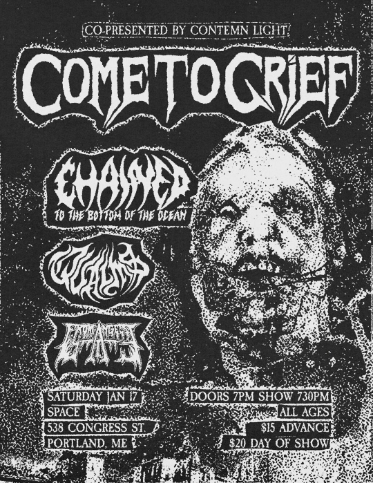 Come to Grief with Chained to the Bottom of the Ocean, Qualms, and From Angels Gate