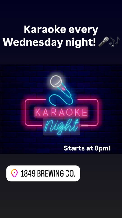 Karaoke @ 1849 Brewing Co