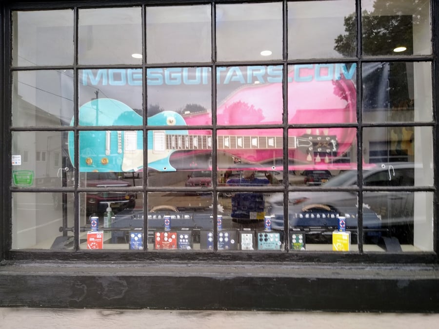 Moe's Guitars: No appointment needed.