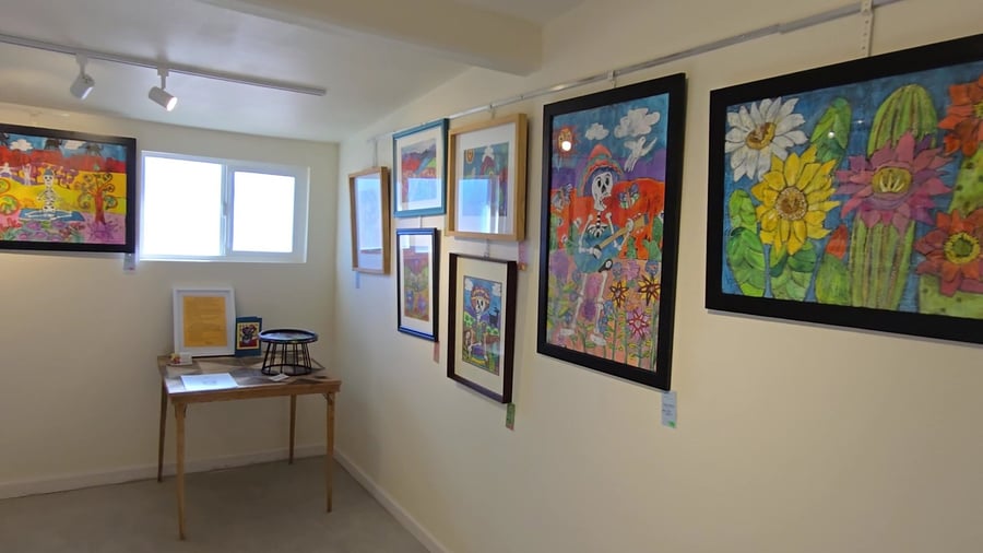 Glass Outhouse Art Gallery