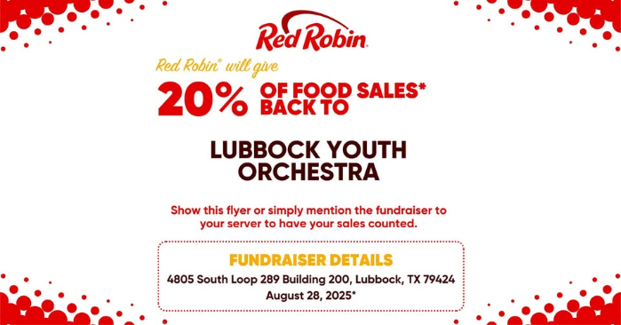 Burgers for a Cause - Support Lubbock Youth Orchestras
