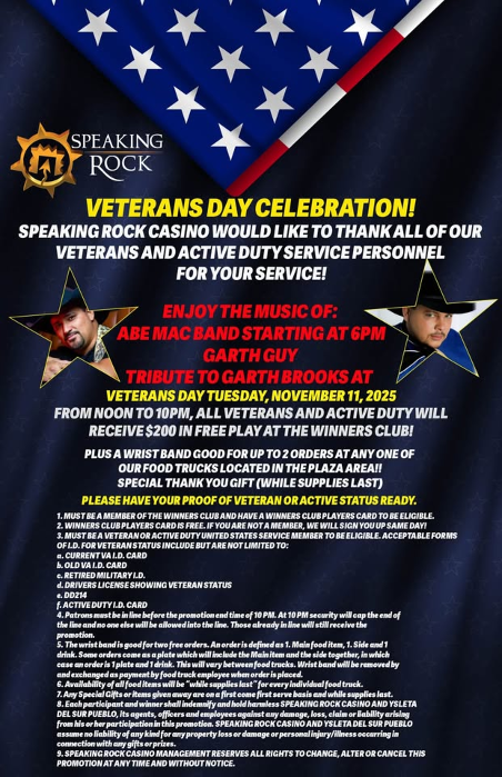 VETERANS DAY CELEBRATION!