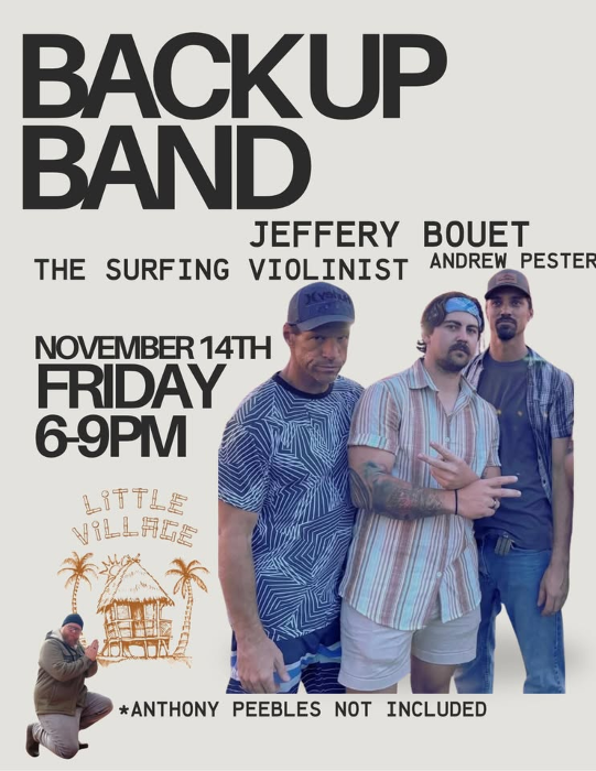 BACK UP BAND at Little Village & FINNS in St Andrews