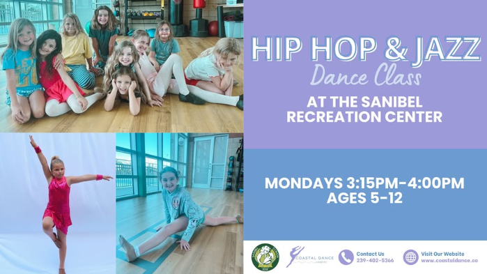 Hip Hop & Jazz Dance Class at the Sanibel Recreation Center | Ages 5-12 | Sanibel Island