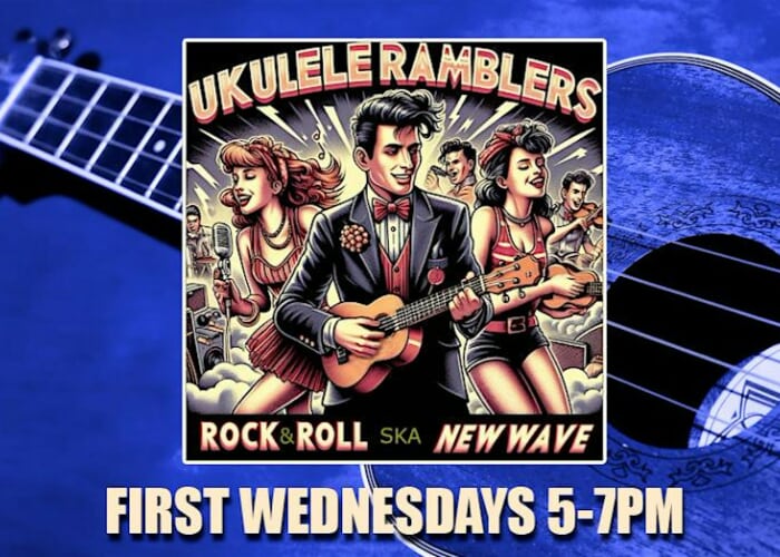 Live Music Happy Hour - The Ukulele Ramblers - Open Uke Jam!
