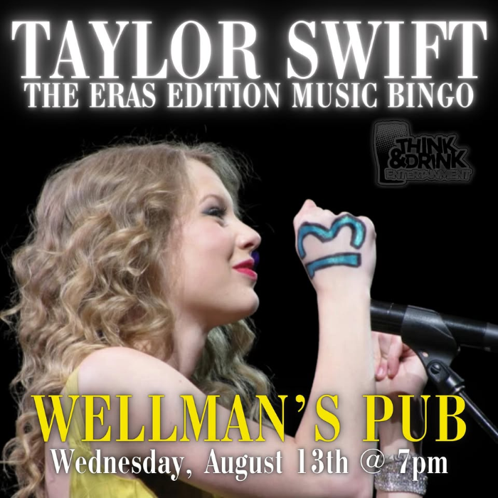 TAYLOR SWIFT MUSIC BINGO @ Wellman's Pub (Ingersoll Ave-Des Moines, IA)