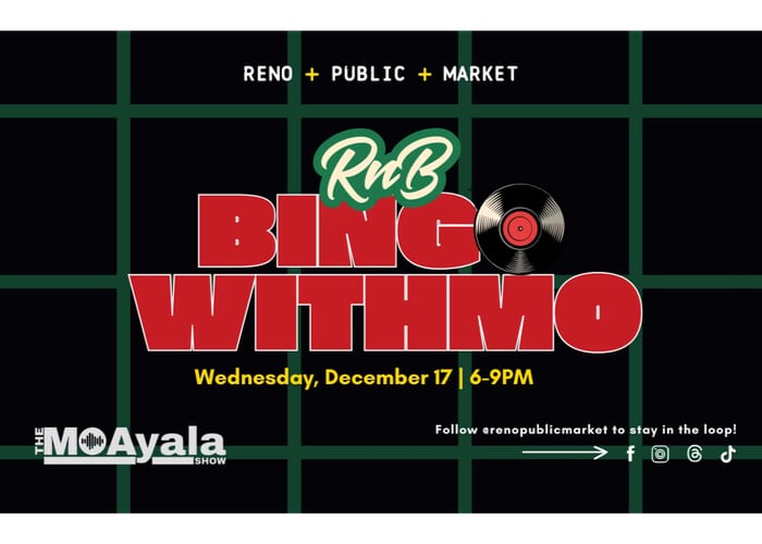 RnB Bingo with Mo Ayala at Reno Public Market