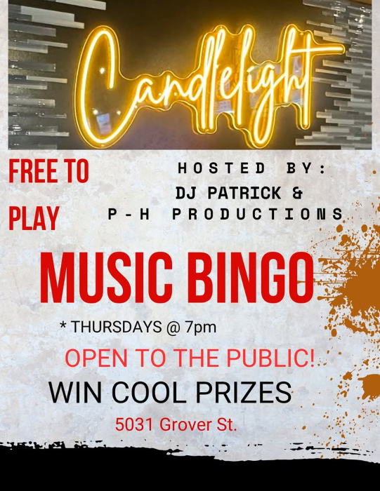 Music Bingo at Candlelight
