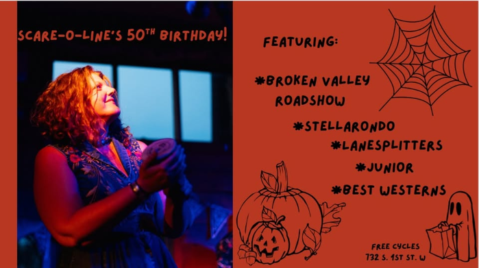 Scare-O-Line's 50th birthday at Free Cycles!