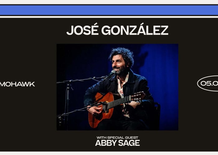 Resound Presents: José González w/ Abby Sage at Mohawk on 5/8