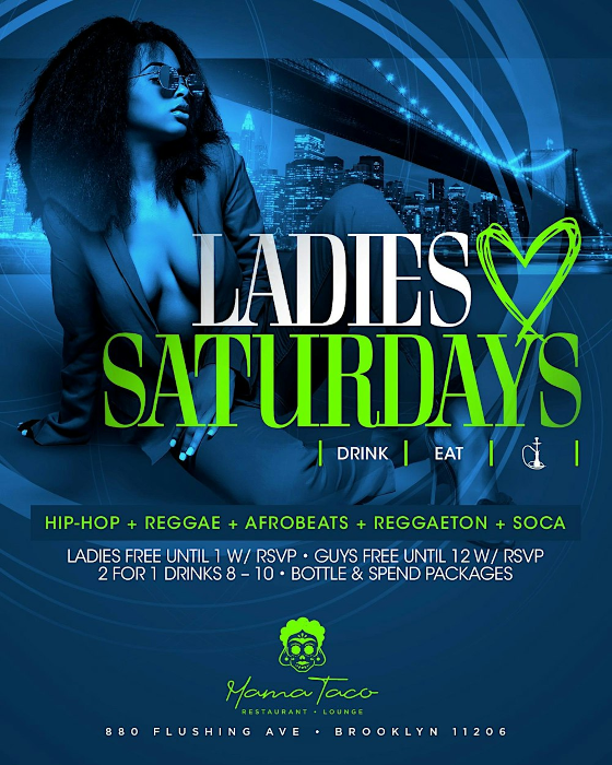 Saturdays @ Mama Taco • Hip-Hop + Reggae + Afrobeats + Reggaeton + Soca