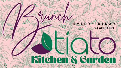 Brunch Fridays with LIVE music in our Garden Patio!