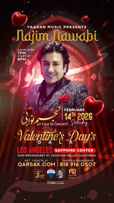 Najim Nawabi Performing LIVE at the Valentine's Day Gala in Southern California!