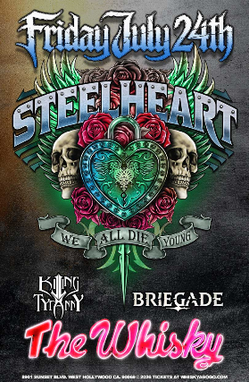 Steelheart, Killing Tyranny, Briegade, Shattered Heart