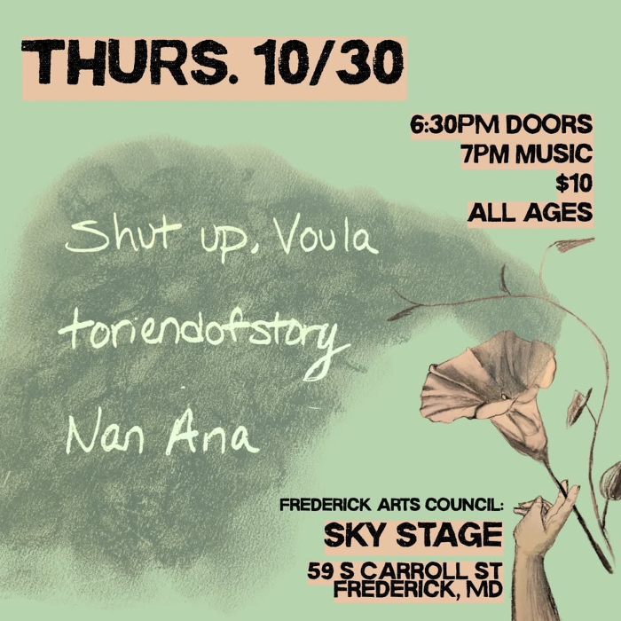 Sky Stage Presents: toriendofstory, Nan-Ana, and Shut Up, Voula