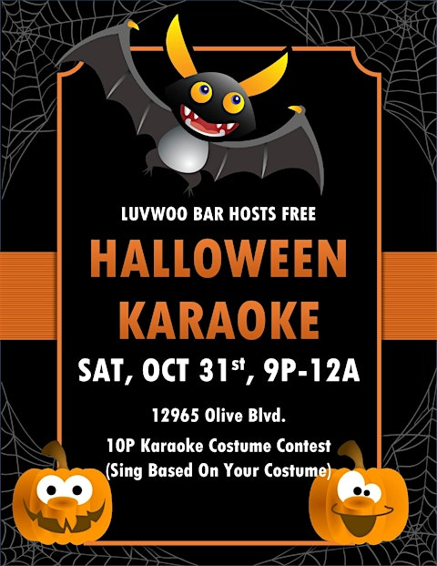 Halloween Karaoke at Luvwoo Bar (FREE)