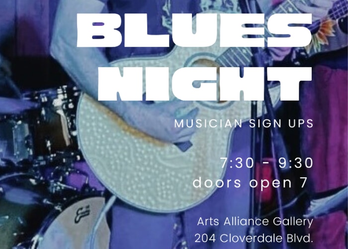 Cloverdale Blues Night, second Saturdays