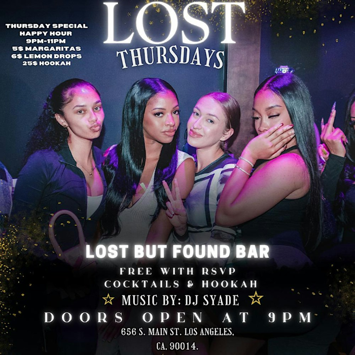 Lost Thursdays | R&B + HipHop | Lost But Found Bar DTLA