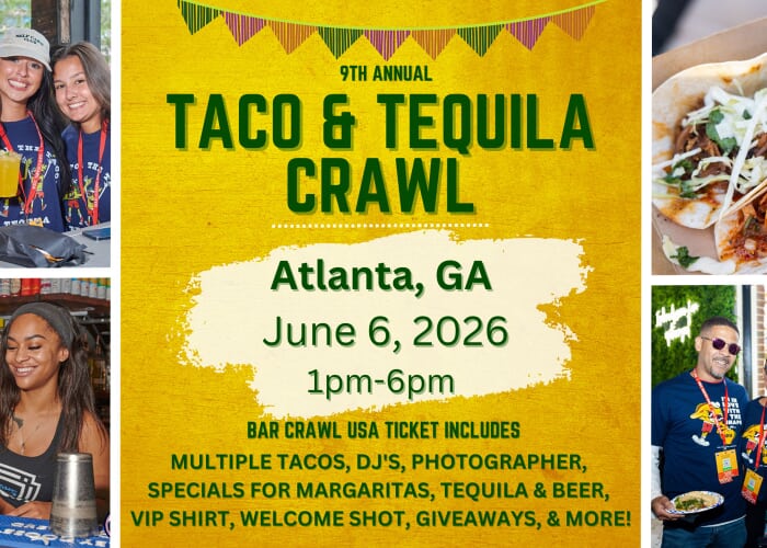 Atlanta Taco & Tequila Bar Crawl: 9th Annual