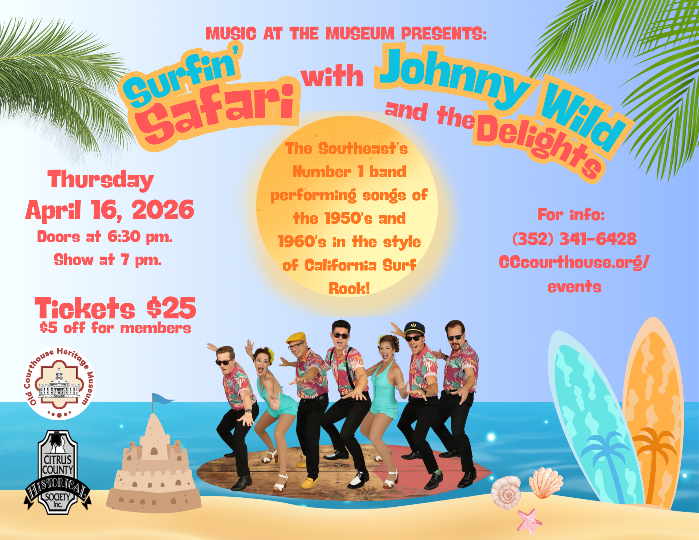 Music at the Museum: Surfin' Safari with Johnny Wild and the Delights