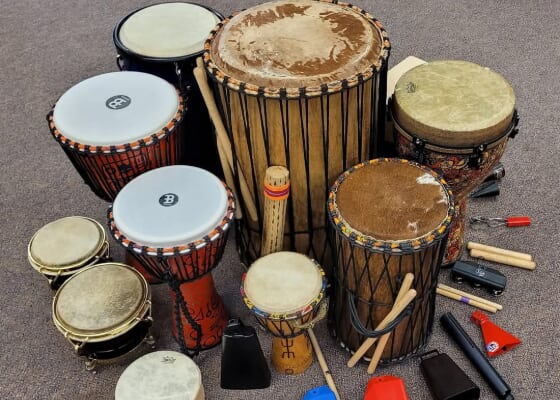 Drum Circle at Delaware Valley Action