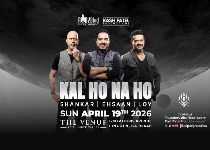 Bollywood Concert: Shankar-Ehsaan-Loy Live at Thunder Valley Casino Resort
