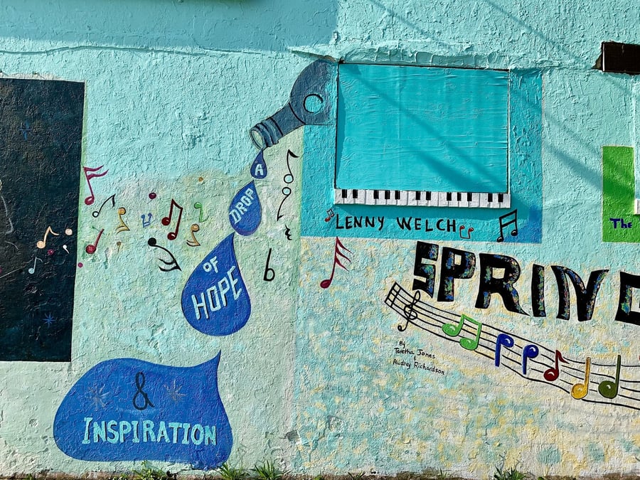 Turf Club Building Mural